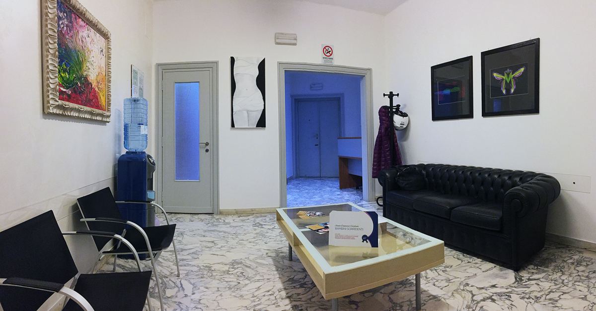 La sala d'attesa dello studio